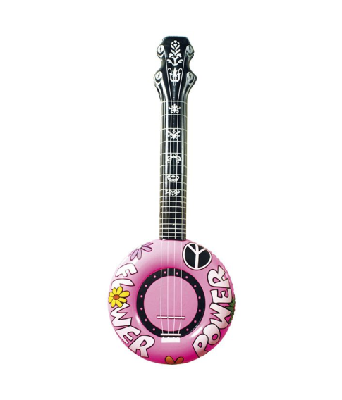 Oppustelig banjo pink