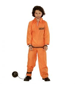 Orange fangedragt kostume