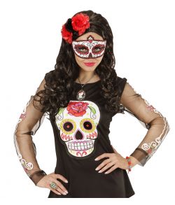 Dia de los Muertos halvmaske