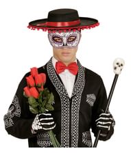 Dia de los Muertos halvmaske