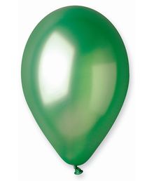 Grøn ballon, metallic