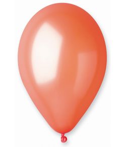 Orange ballon, metallic