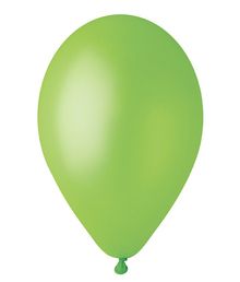 Limegrøn ballon, metallic