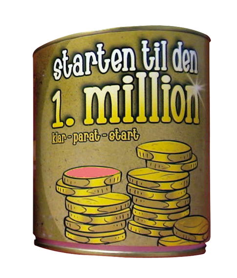 Sparebøsse Starten til den 1. million