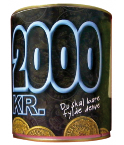 Sparebøsse 2000 kr.