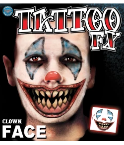 Clown Face tatovering