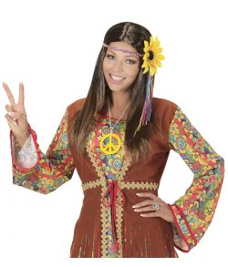 Hippie  paryk med blomst