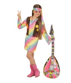 Hippie pige kostume