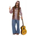 Psychedelic Hippie kostume til mand