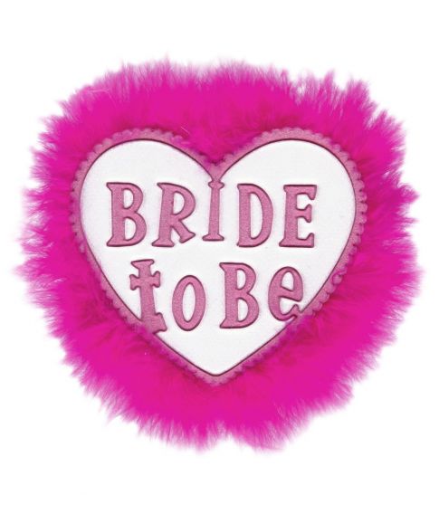 Hvid bride to be broche