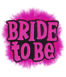 Sort Bride to be broche polteraben