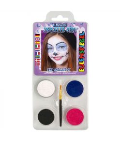 Skeletta Girl makeup fra Eulenspiegel.