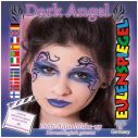 Dark Angel ansigtsmaling til halloween.