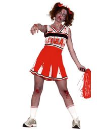 Zombie Cheerleader kostume til halloween