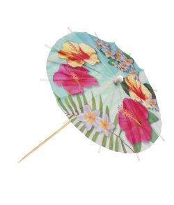 Hawaii cocktail parasoller 6 stk 18 cm