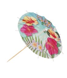 Hawaii cocktail parasoller 6 stk 18 cm