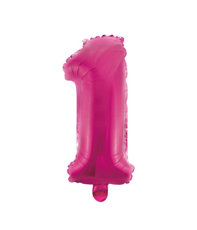 Folie tal ballon 1 pink, 41 cm