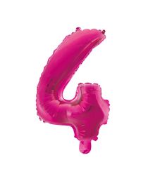 Folie tal ballon 4 pink, 41 cm.