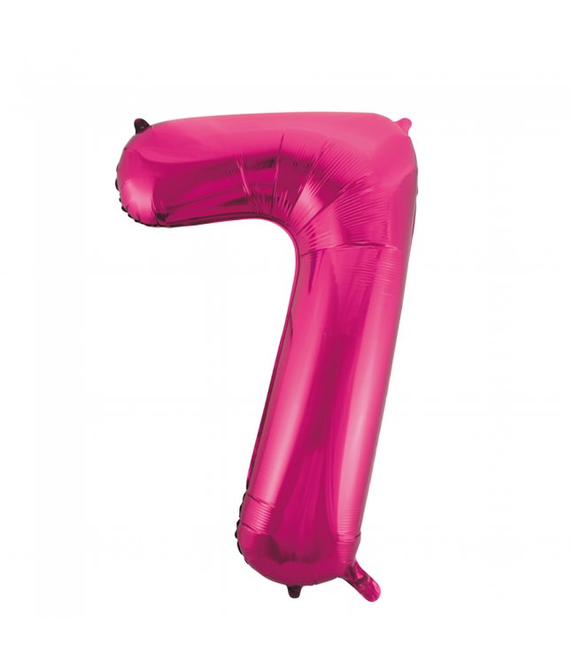 Folie tal ballon 7 pink, 86 cm.