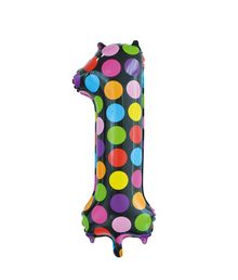 Folie tal ballon 1 Dots, 86 cm.