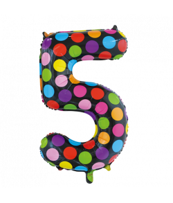 Folie tal ballon 5 Dots, 86 cm.