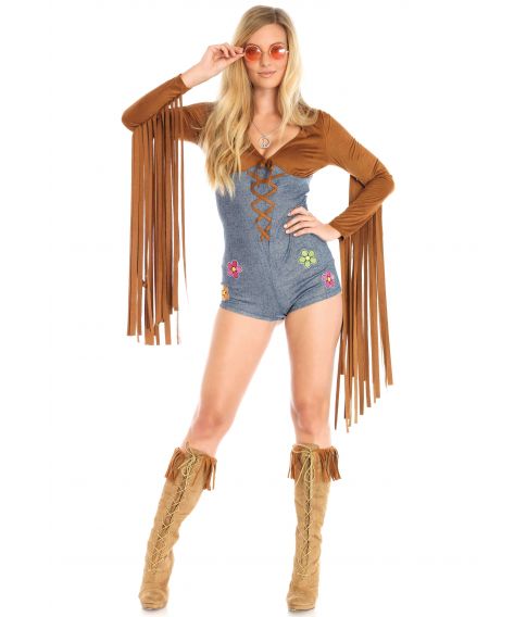 Boho Babe hippie kostume.