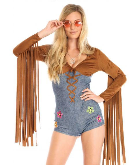 Boho Babe hippie kostume.