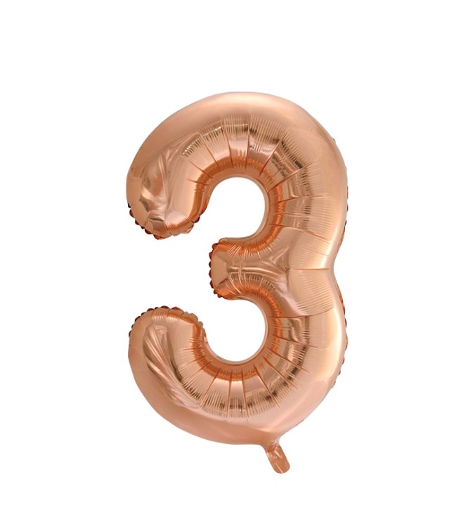 Folieballon Rose Gold 3 86 cm