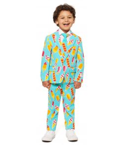 Sjovt OppoSuits jakkesæt med ispinde til drenge.