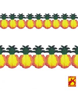 Ananas guirlande til Hawaii festen.