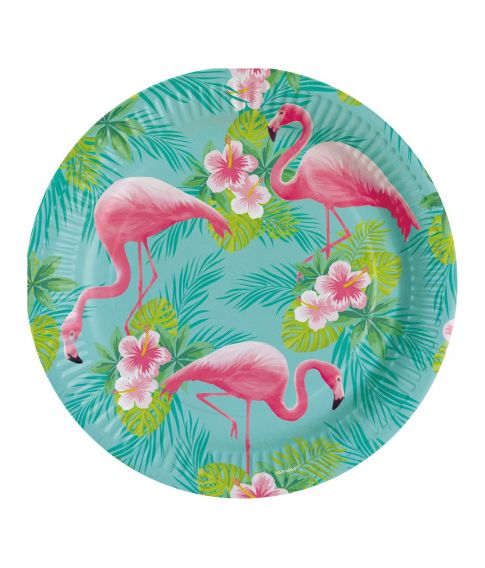 Flamingo Paradise tallerken 23 cm