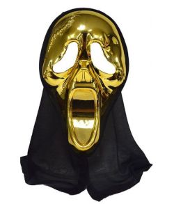 Scream maske Guld 