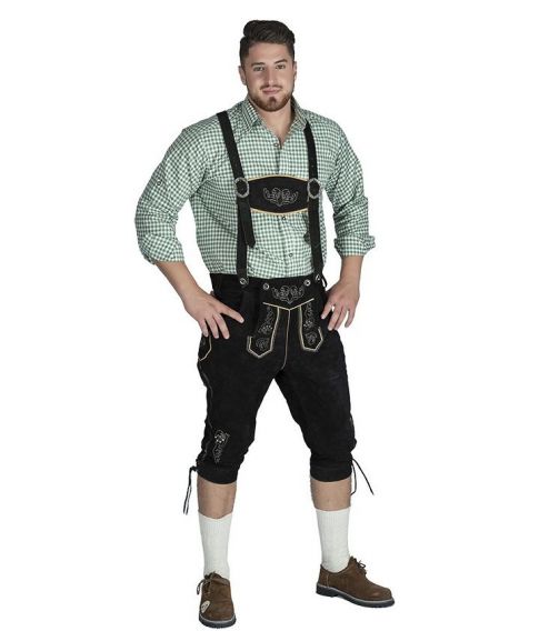 Sorte ægte lederhosen.