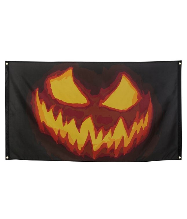 Creepy Pumpkin flag til halloween.