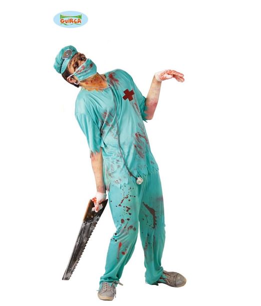 Zombie doktor kostume til halloween.