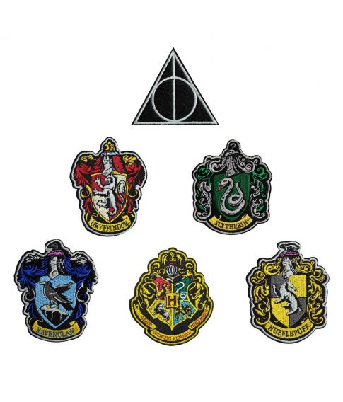 Harry Potter broderet emblemer, 6 stk