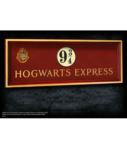 Hogwarts 9 3/4 skilt - Harry Potter