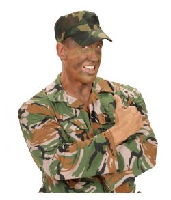 Army cap med camouflage mønster til udkædning.