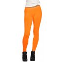 Neonorange leggings til 80er udklædningen.