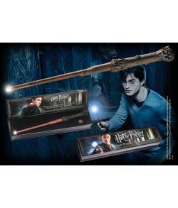 Harry Potter tryllestav med lys i spidsen fra Noble Collection.