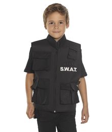 Sej SWAT vest til børn der kan justeres med velcro i siderne