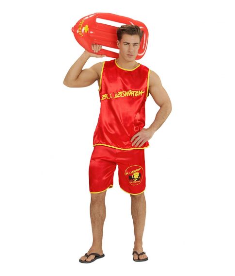 Billigt og behageligt livredder kostume med tanktop og shorts