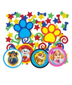 Flot Paw Patrol konfetti med Chase, Marshall, Rubble og Skye