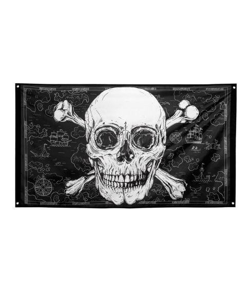 Flot piratflag i polyester