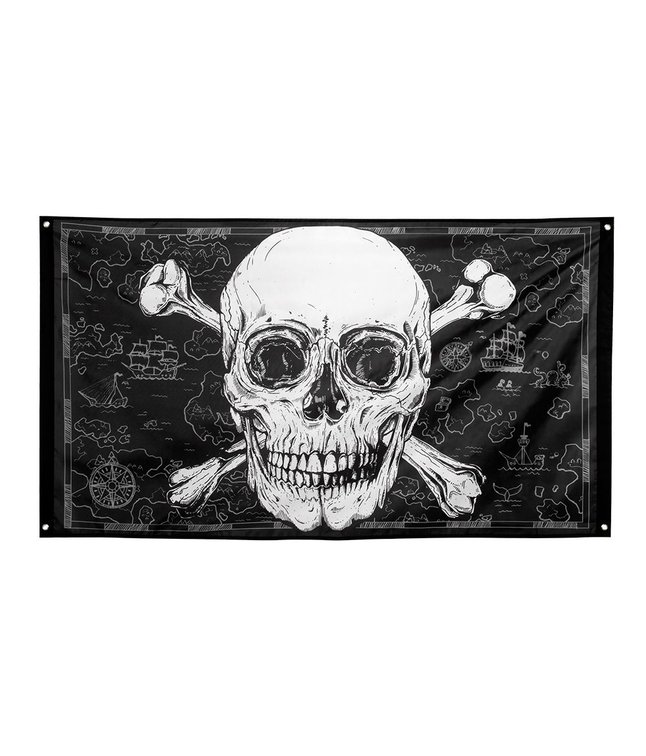 Flot piratflag i polyester