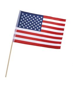 Billigt amerikansk flag i polyester på pind