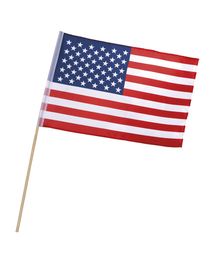 Billigt amerikansk flag i polyester på pind