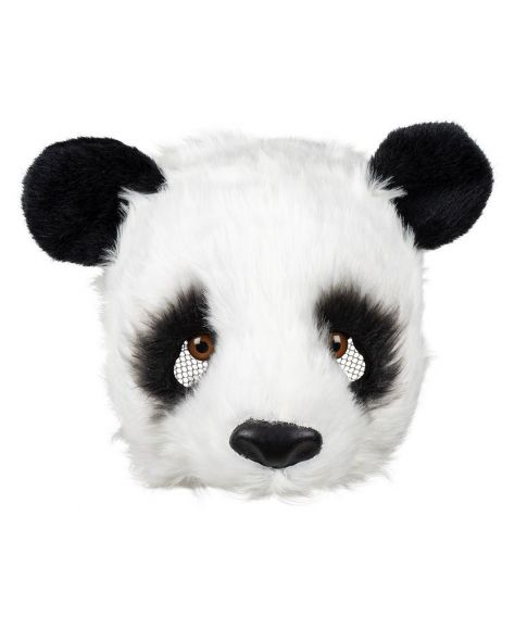 Flot panda plush halvmaske