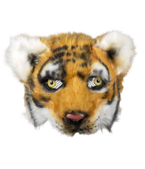 Flot tiger plush halvmaske