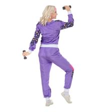 Disco 80er joggingdragt kostume til 80er festen.